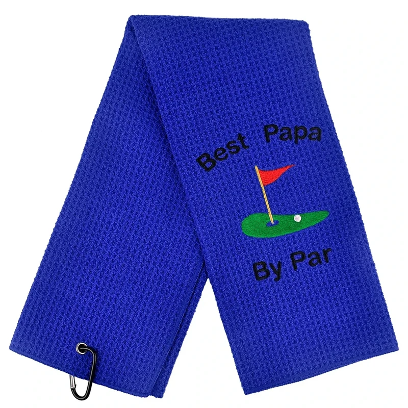 Zutcogo Golf Gifts Accessories Towel for Men Dad: Funny Golf Towel for Papa Father Husband,Stocking Stuffers for Men,White Elephant Gifts for Golf Fan on Christmas Birthday Valentines Day Fathers Day