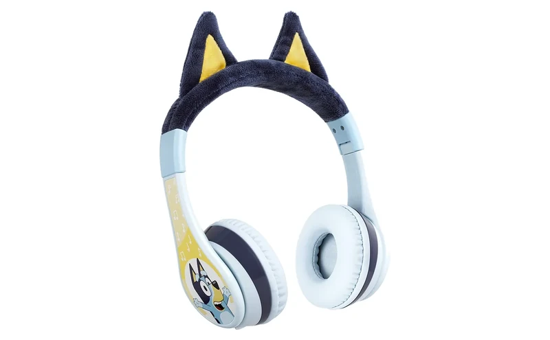 eKids Bluey Bluetooth Kids Headphones - Wireless Mic, Foldable