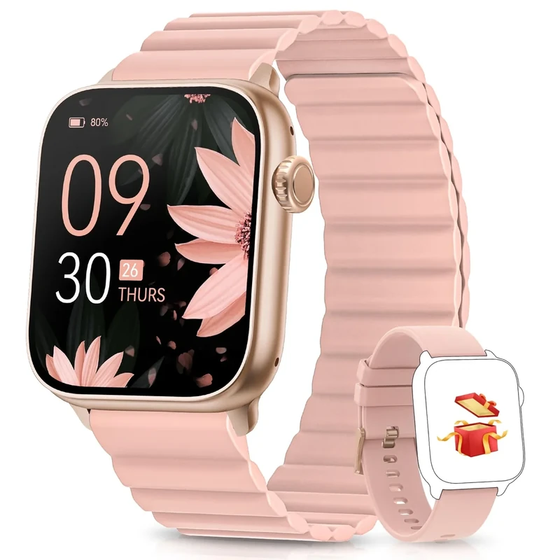 AKUMAKA Smart Watch - Bluetooth 5.3, BIO4.0 Heart Rate & Sleep Monitor