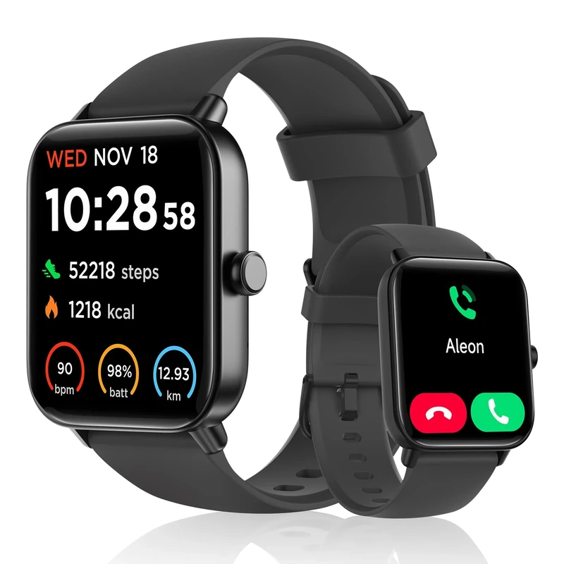 Gydom 1.91" Smartwatch with Alexa, Calls, HR/SpO2, 100 Sports IP68