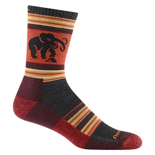 Darn Tough Vermont Men's Willoughby Micro Crew Lightweight with Cushion Sock (Style 5003) - Lava, Medium