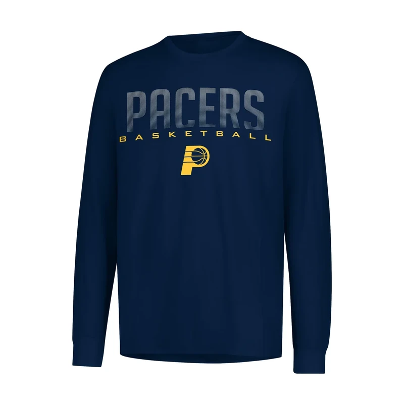 Ultra Game Boys' Long Sleeve Athletic Quick Dry Performance T-Shirt,Indiana Pacers,Team Color,10-12