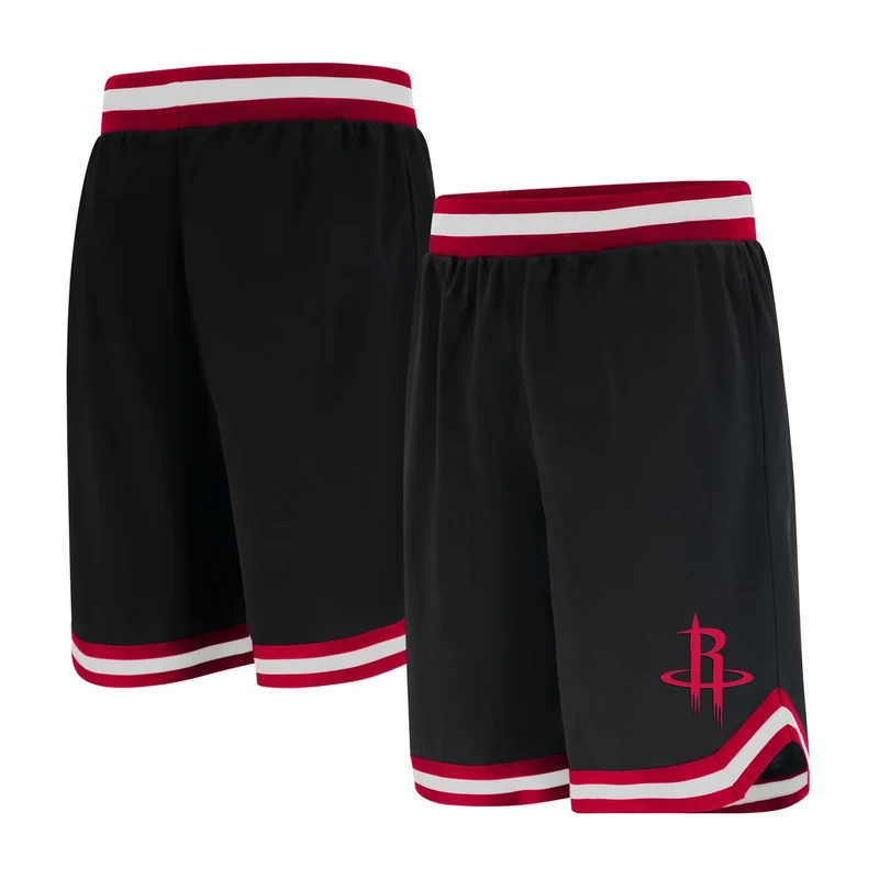 Ultra Game Boys' Active Knit Basketball Training Shorts,Houston Rockets,Black,10-12