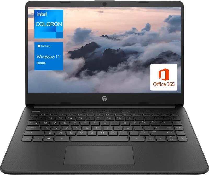 HP 14" Laptop - Intel Celeron N4120, 16GB RAM, 64GB eMMC, Windows 11