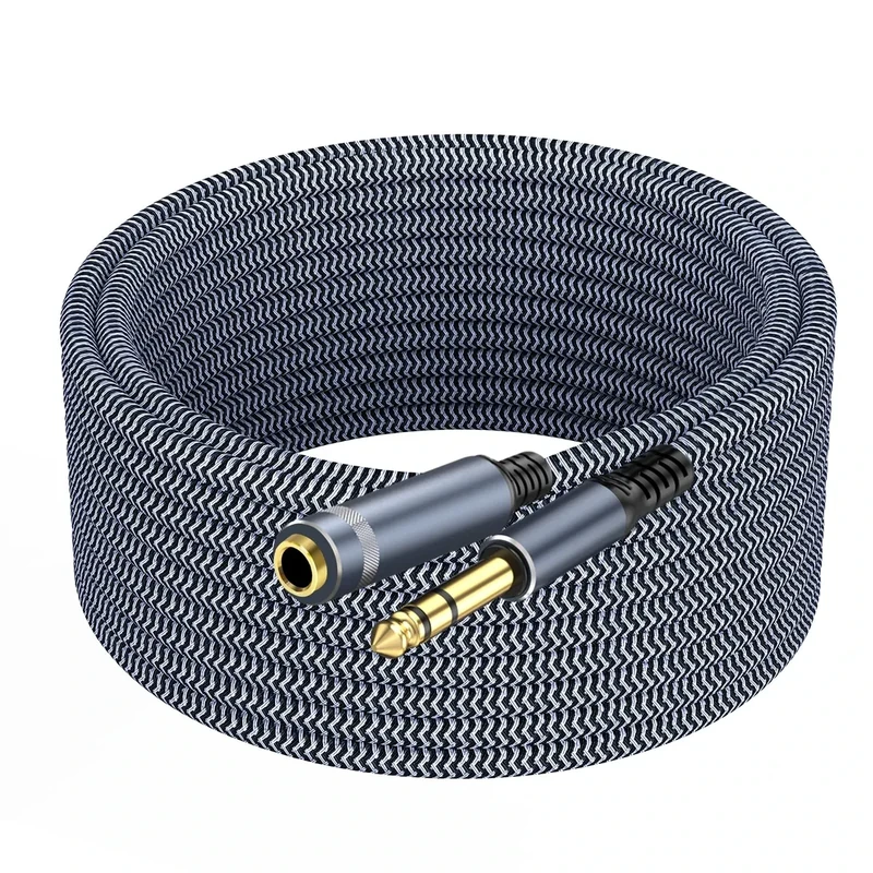 GOSYSONG 1/4" Male to Female Stereo Cable - 25ft Extension