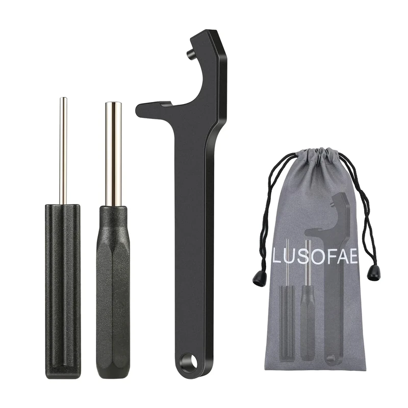 LUSOFAE Tool Kit for Glock with Front Sight Remove,Magazine Disassembly, Pin Punch Tools for Glocks 19 19x 17 26 27 43 43x Accessories