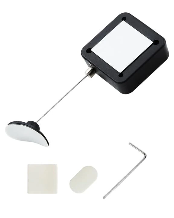 I3C 1.8M/5.9Ft Remote Cable Lock - 1 Pc, Retractable Remote Control Cable Tethe, Remote Leash, Remote Control Security Lock for TV and DVD