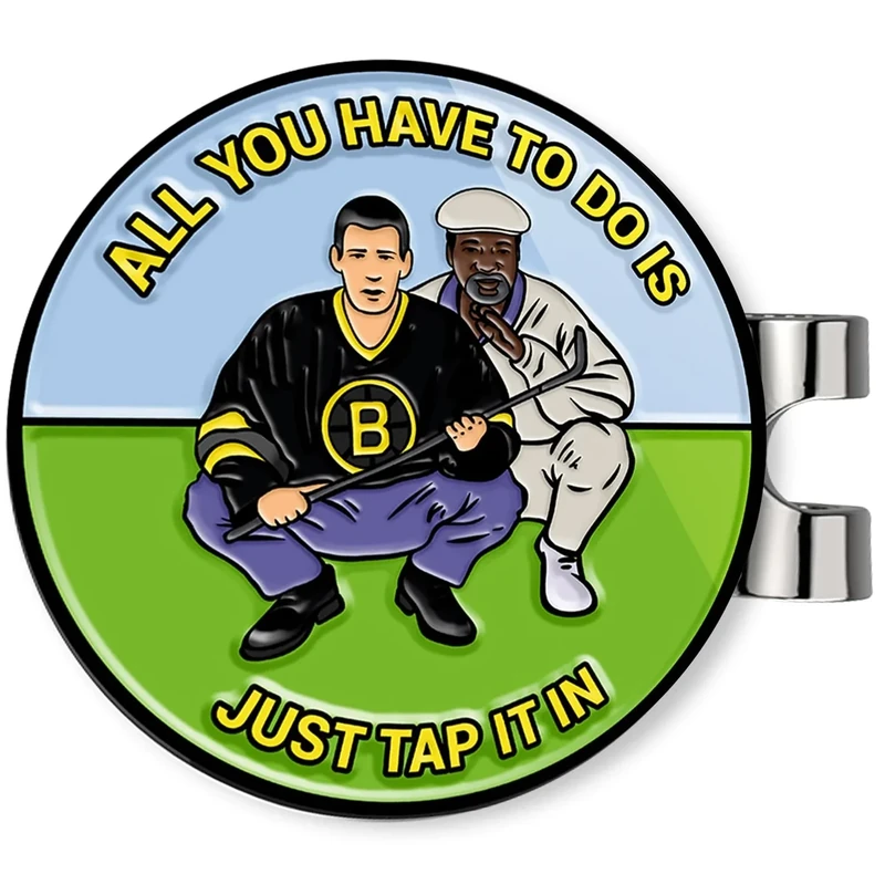 Ultimate Happy and Chubbs Gilmore Golf Ball Marker and Magnetic Hat Clip - Premium Golf Accessories | Enhance Your Golfing Experience with Precision Stamp Markers and Alignment Tools