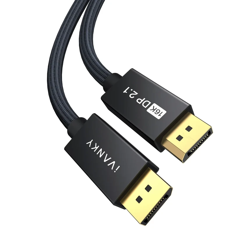 IVANKY 10ft DisplayPort 2.1 Cable - 16K@60Hz 8K@120Hz 4K@240Hz Gaming