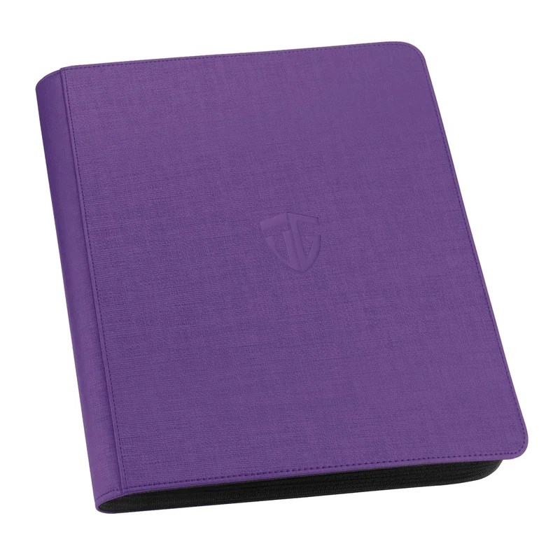 TCGUARD Toploader Binder,Holds 216 Toploaders,9 Pocket Top Loader Binder with Sleeves for 3"x4" Rigid Toploaders Hard Cases,Top loader Binders for TCG, MTG Card Binder, Trading Cards Binder(Purple)