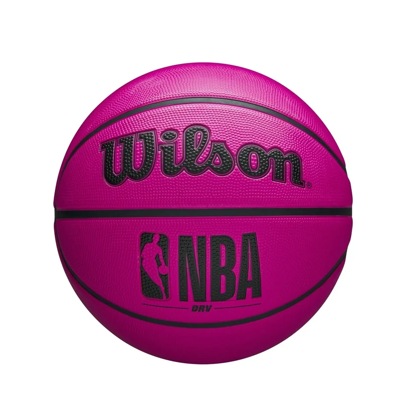 WILSON NBA DRV Outdoor Basketball with Pump - Pink, Size 5-27.5"