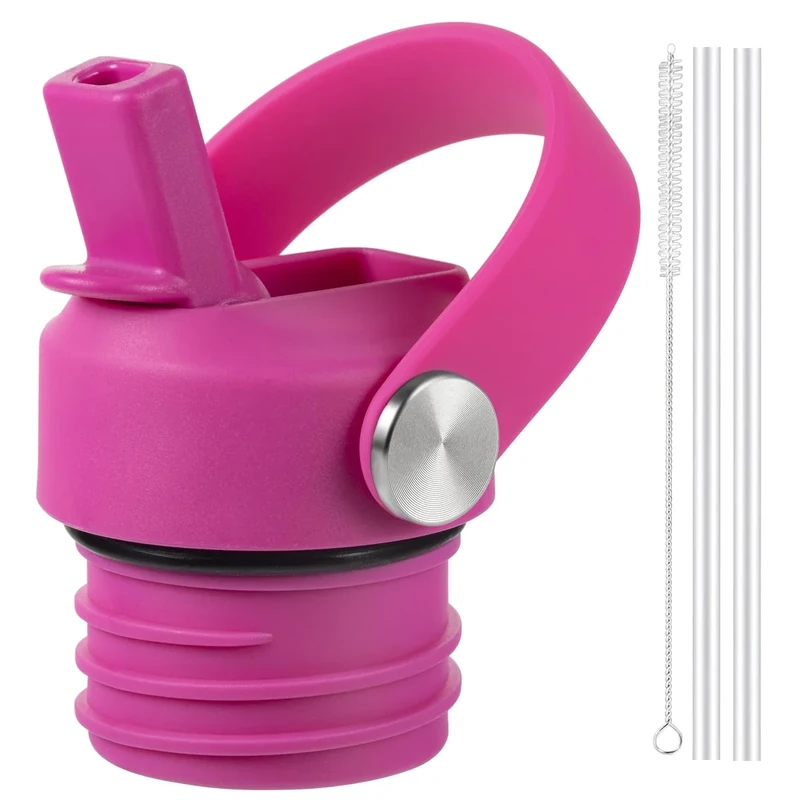 RRegeny Straw Lid for Hydro Flask Standard Mouth, Lid with Straws Fits Hydroflask Standard Mouth 21 24 oz, Sports Flex Cap Water Bottle Accessories Replacement Lid Top