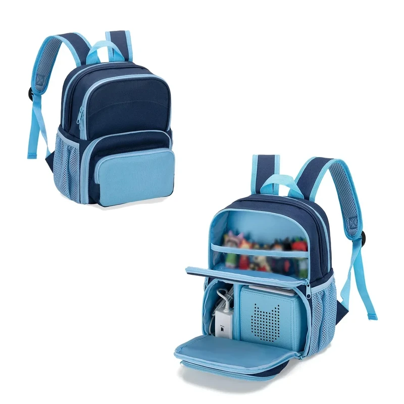 LoDrid Tonie Box 2 Backpack - Navy Blue Carrying Case with Pockets