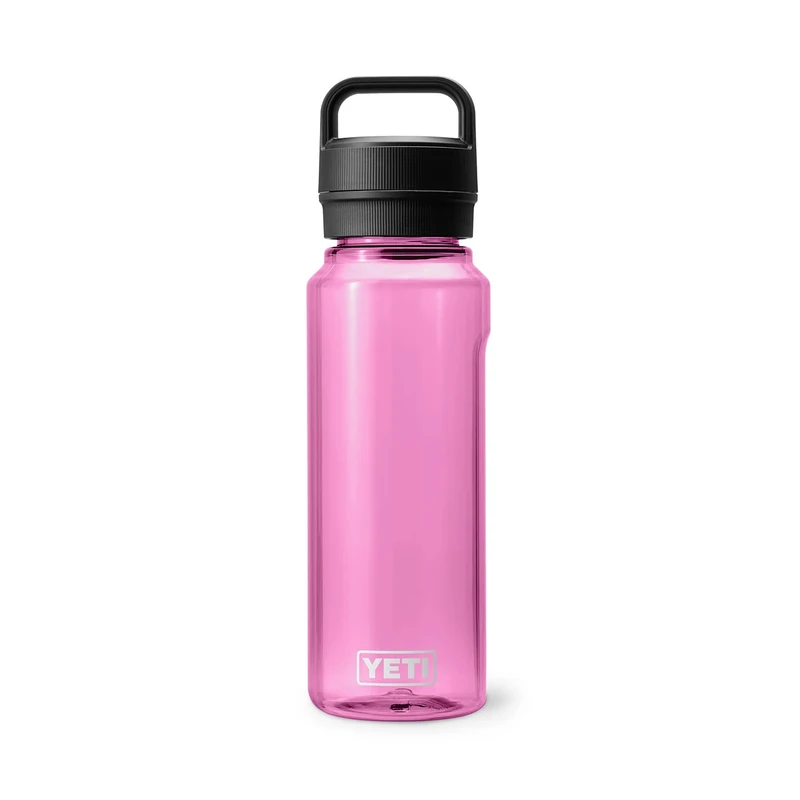 YETI Yonder 1L/34 oz Water Bottle with Leakproof Yonder Chug Cap, Power Pink
