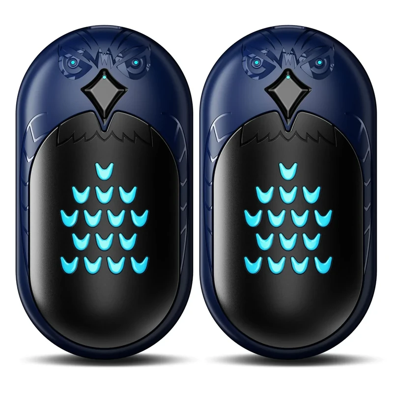 Hand Warmers Rechargeable, 2 Pack 6000mAh Electric Portable Heater, 20 Hrs Long Heating Hot Pockets Hand Warmer, Hunting Gear, Gifts for Women, Men, Raynauds, Camping, Golf, Outdoors (Blue)