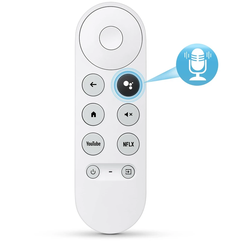 LOUTOC Replacement Remote for Chromecast with Google TV 4K/HD - Snow
