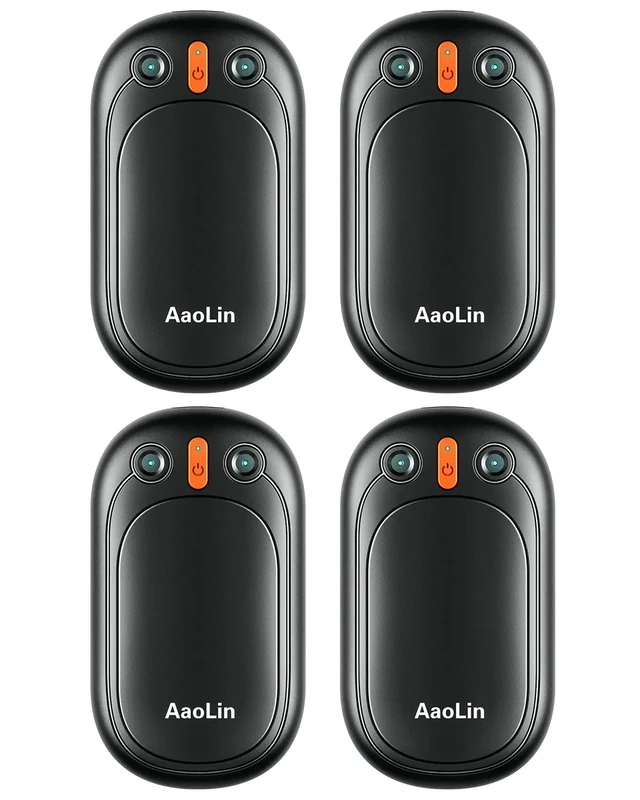 4 Pack Hand Warmers Rechargeable, 4 Pack 2000mAh Electric Hand Warmers Reusable, 12Hrs Long Heating, Portable Pocket Handwarmer Great Gift for Outdoors, Hunting, Golf, Camping
