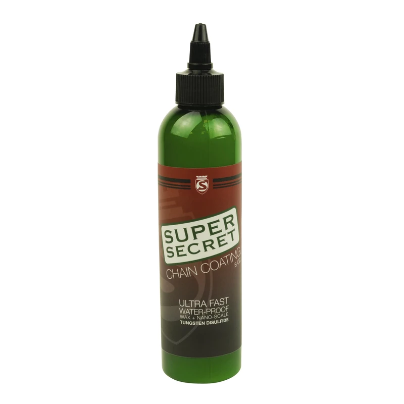 SILCA Super Secret Bike Chain Lube, 8 oz - Liquid Chain Wax to Clean, Smooth & Silence - Ultra Fast Bike Lube - Special Formula for Friction Reduction & Improved Wattage Output in All Weather