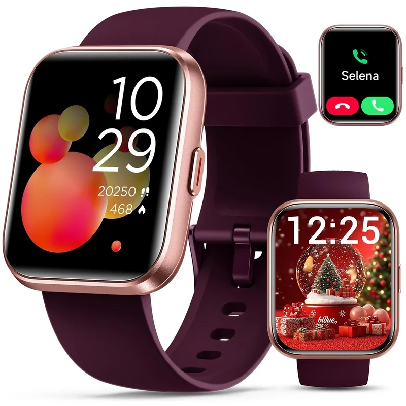 Quican 1.8'' Smartwatch - Alexa, Calls, 120 Sports, Waterproof