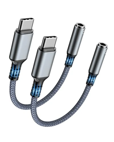 Highwings USB-C to 3.5mm Adapter 2-Pack - iPhone 15 & Galaxy S23