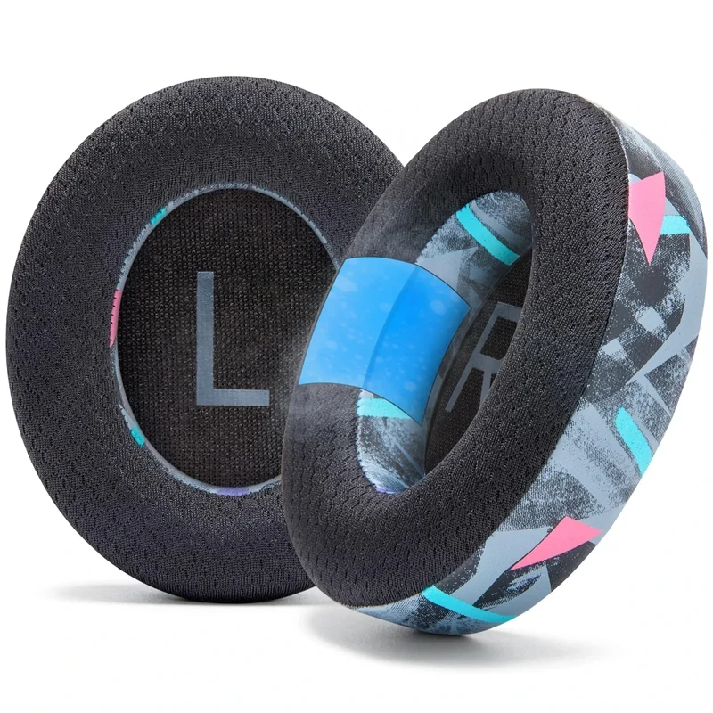 WC Freeze NC700 - Cooling Gel Ear Pads for Bose Noise Canceling 700 Headphones | Breathable Sports Fabric, Cooling Gel, Extra Thick & Cooler for Longer | 90's Black