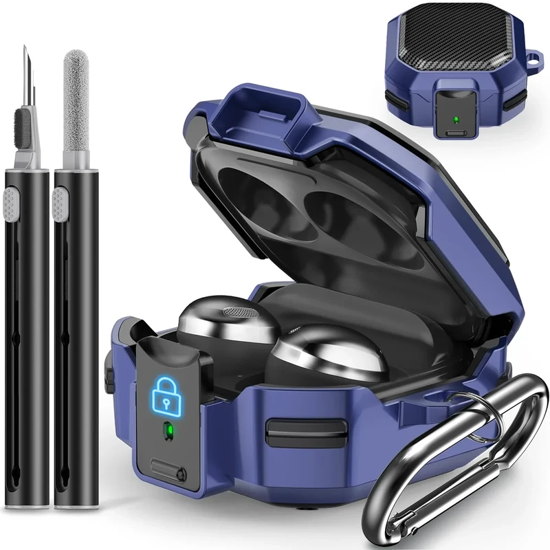 Galafoki Carbon Fiber Lock Case for Samsung Galaxy Buds Pro 2