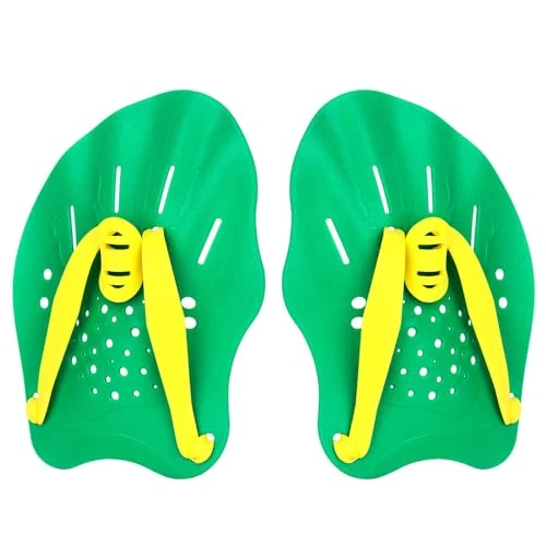 Contour Swim Paddles Hand, Swim Training Hand Paddles with Adjustable Straps, Swimming Hand Paddles for Women and Men