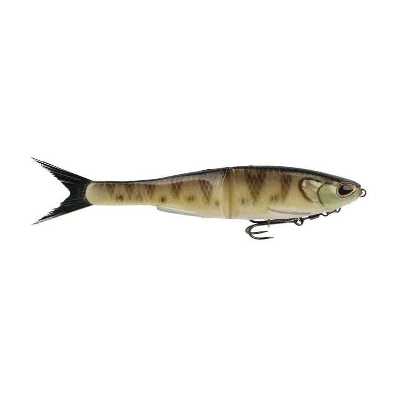 Berkley PowerBait Nessie Glide Bait, Perch, 5 in, Fishing Bait with Irresistible Flavor, Soft Swimbait Ideal for Bass Fishing, Equipped with Fusion19 Hook