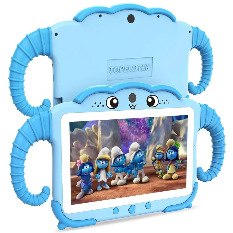 Kids Tablet 7IN Tablets for Kids 3-7, Tablet for Toddlers with Educational Games, 32GB Toddler Tablets for Children with Learning Apps, WiFi, Touch Screen, Shock Proof Case, Gift for Toddler Boy Girl