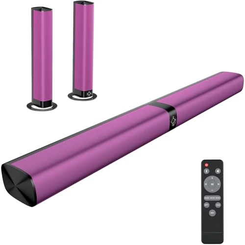 Assistrust 80W Sound Bar - 2-in-1 Detachable for TV, PC & Gaming