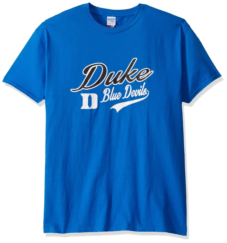 Collegiate Premium Cotton Short-Sleeve T-Shirt - Adult Sizes (US, Alpha, XX-Large, Regular, Regular, Duke Blue Devils)