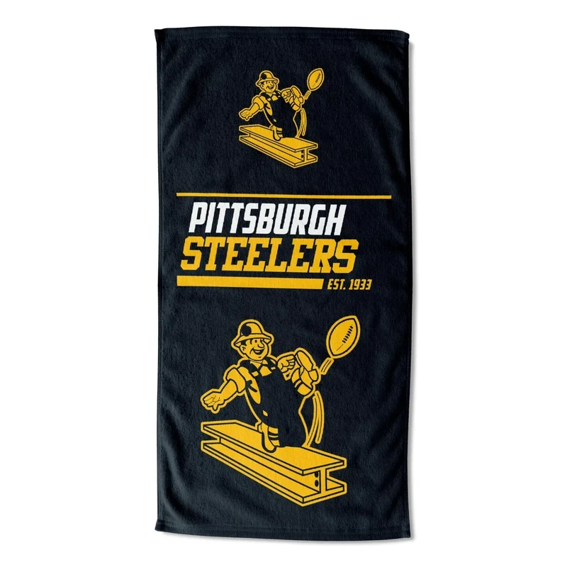 Northwest NFL Pittsburgh Steelers Beach Towel, 30" x 60", 40 Yard Dash Legacy