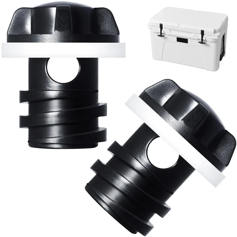 Cooler Drain Plug for YETI, 2 Pack Replacement Cooler Accessories, Compatible with YETI Tundra, Tank and RTIC Coolers, Ice Chest Plug for YETI