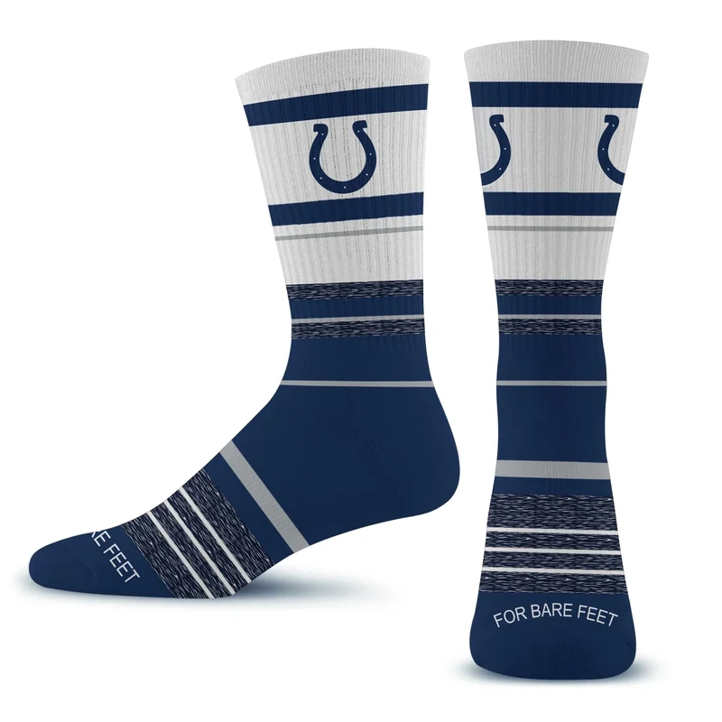 For Bare Feet NFL INDIANAPOLIS COLTS Friday Dress Sock Team Colors Large