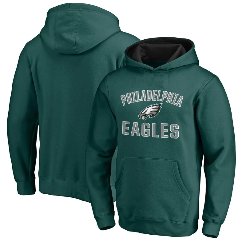 Outerstuff NFL Kids Youth 4-20 Officially Licensed City Wide Arch Logo Pullover Hoodie Sweatshirt (US, Numeric, 7, Regular, Philadelphia Eagles - Green)