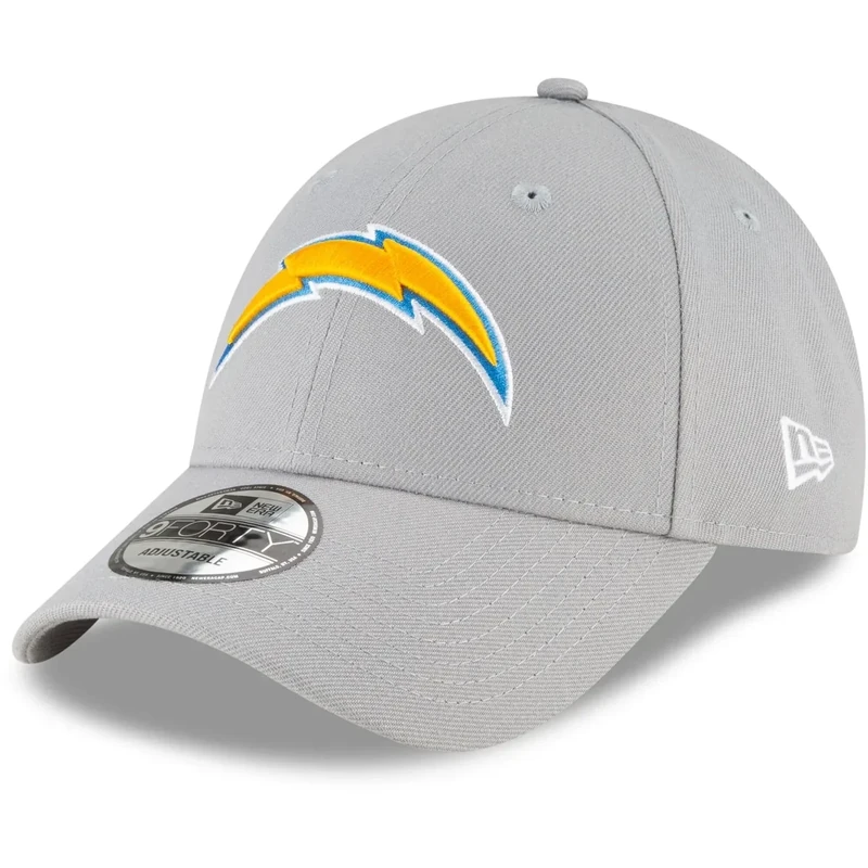 New Era NFL The League 9FORTY Adjustable Hat Cap One Size Fits All (US, Alpha, One Size, Los Angeles Chargers Gray)