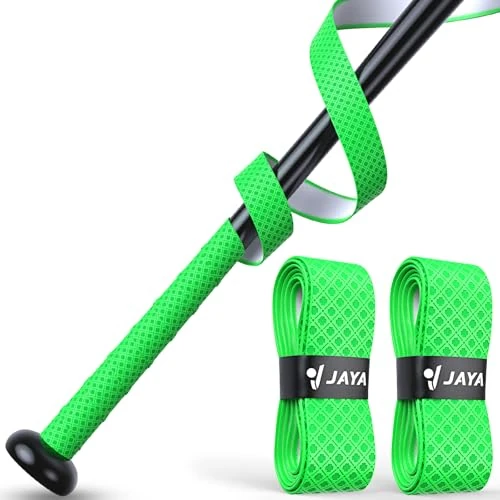 JAYA 2 Pack PU Bat Grip Tape – 1.1mm Non-Slip Polyurethane Handle Wrap for Baseball & Softball Bats, Soft Feel & Pro-Level Control