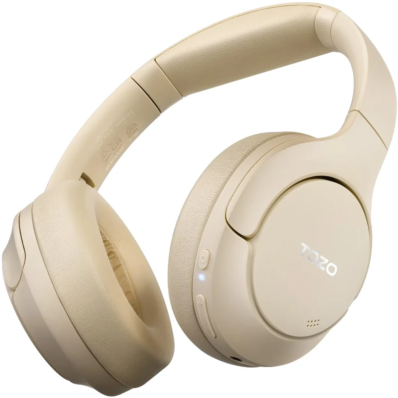 TOZO HT2 ANC Headphones - 60H Playtime, Hi-Res Audio, Deep Bass