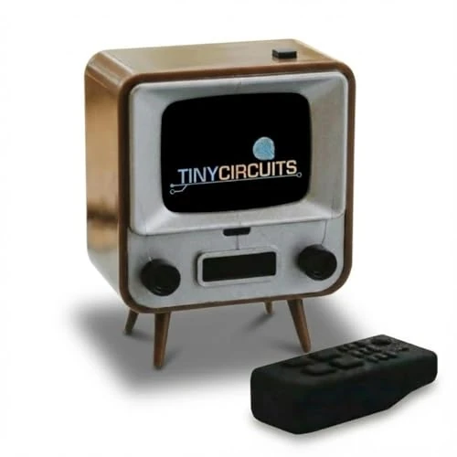 TinyCircuits TinyTV 2 Mini TV - 1.14" IPS, USB-C, Knob Remote
