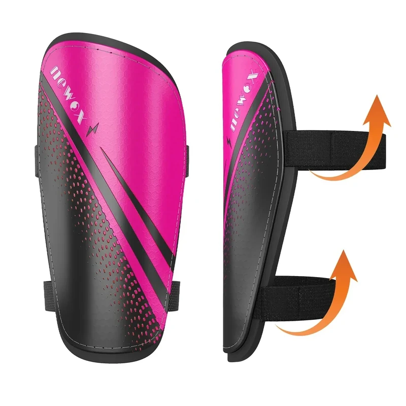 Newox Shin Guards Soccer Kids Youth-Shin Guard Protection Gear for 2-18 Years Old-Calf Protective Gear Shin Guards-Boys Girls Teenagers High Impact Resistant Breathable