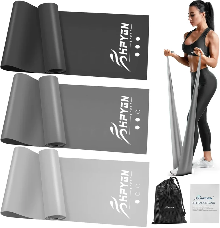 HPYGN Exercise Bands for Physical Therapy, Resistance Bands for Working Out Women and Men, Stretching Yoga Strap for Upper & Lower Body, Workouts & Rehab at Home Physical Therapy Bands