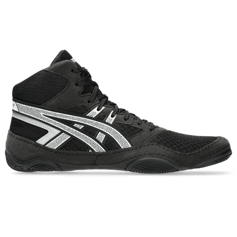ASICS Men's Snapdown 4 2E Wrestling Shoes, 12.5, Black/White