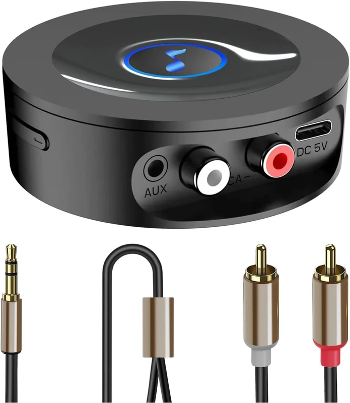 BLACKHORSE Bluetooth Receiver - AUX 3.5mm/RCA, Range Low Latency