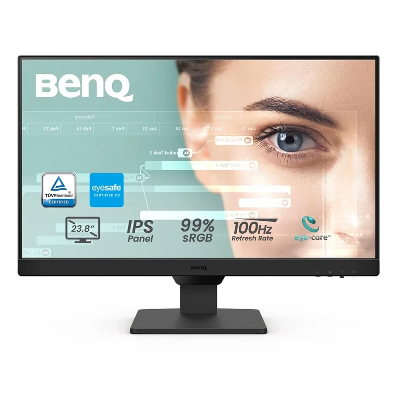 BenQ GW2490 24" 100Hz FHD IPS Monitor - Eye Care, VESA, Speakers