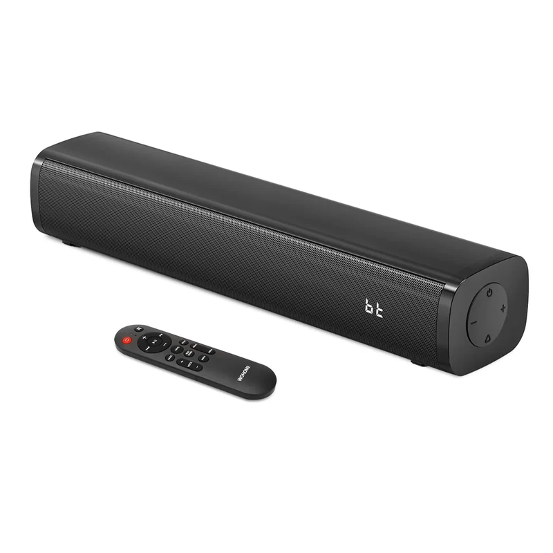 Wohome S100 2.1 Sound Bar - Bluetooth 5.3, Built-in Subwoofer, 16in