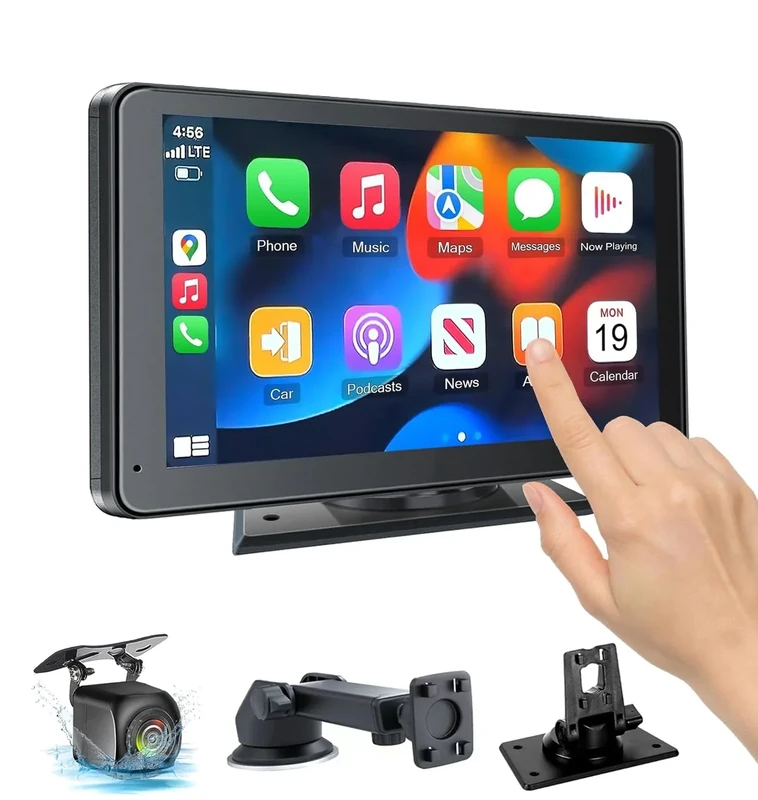 Hieha 7" CarPlay & Android Auto Stereo - HD, GPS, Bluetooth 5.2