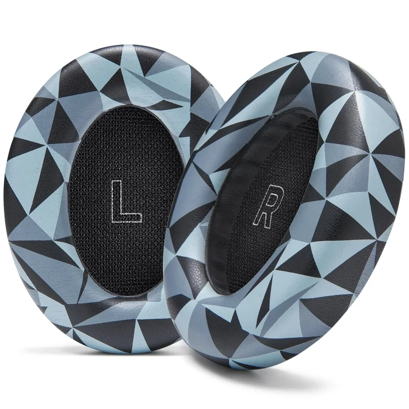 WC PadZ QC Ultra Earpads - Geo Grey for Bose QuietComfort Ultra