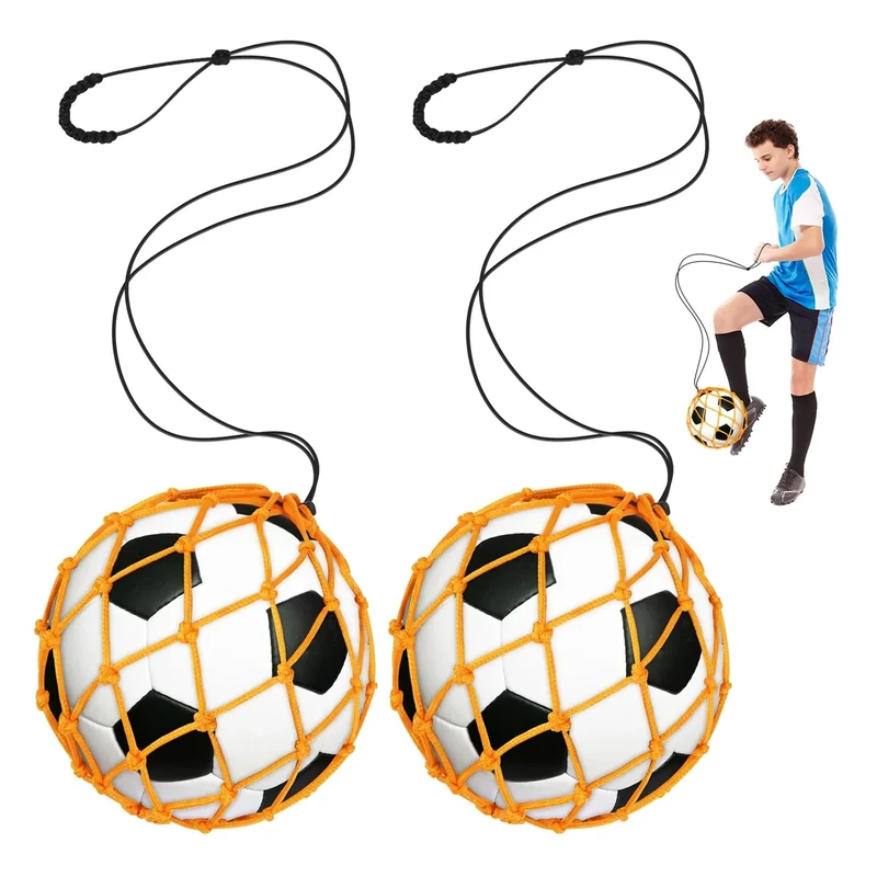 Rolitwils Soccer Kick Trainer 2 Pcs with Return Net - Practice Gear