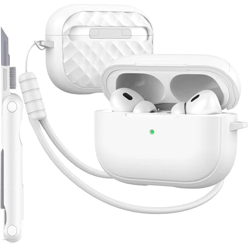 MHYALUDO AirPods Pro Case - Macaroon Color, USB-C, Cleaning Kit
