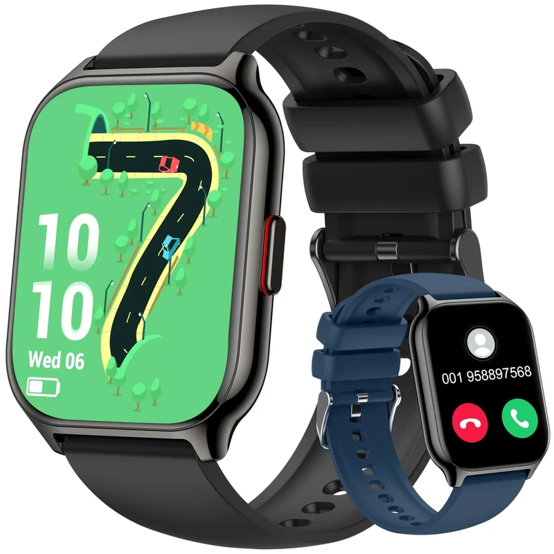 ZOSKVEE 45mm Smart Watch 2.0" HD Screen, Calls, AI Voice, Monitor